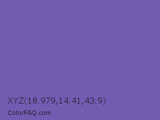 XYZ 18.979,14.41,43.9 Color Image
