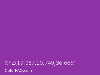 XYZ 19.087,10.749,36.666 Color Image