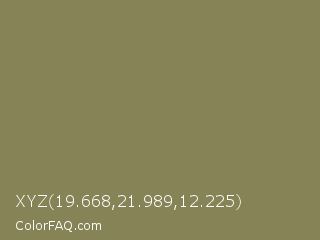 XYZ 19.668,21.989,12.225 Color Image