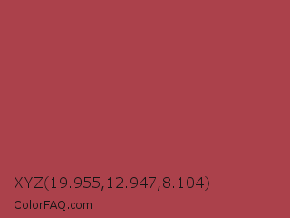XYZ 19.955,12.947,8.104 Color Image