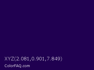 XYZ 2.081,0.901,7.849 Color Image