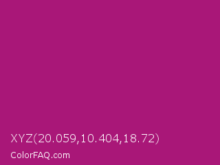 XYZ 20.059,10.404,18.72 Color Image