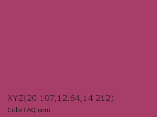 XYZ 20.107,12.64,14.212 Color Image