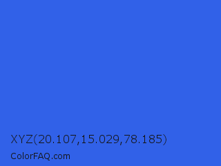 XYZ 20.107,15.029,78.185 Color Image