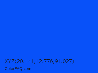 XYZ 20.141,12.776,91.027 Color Image
