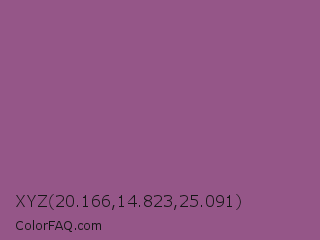 XYZ 20.166,14.823,25.091 Color Image