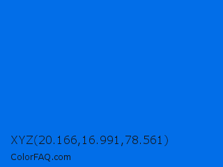 XYZ 20.166,16.991,78.561 Color Image