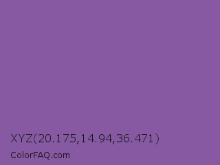 XYZ 20.175,14.94,36.471 Color Image