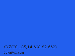 XYZ 20.185,14.698,82.662 Color Image