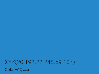 XYZ 20.192,22.248,59.107 Color Image