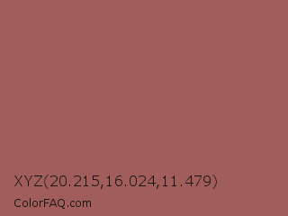 XYZ 20.215,16.024,11.479 Color Image