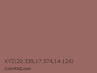 XYZ 20.339,17.574,14.124 Color Image