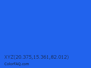 XYZ 20.375,15.361,82.012 Color Image