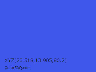 XYZ 20.518,13.905,80.2 Color Image
