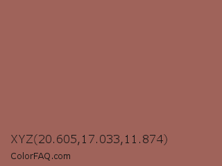 XYZ 20.605,17.033,11.874 Color Image