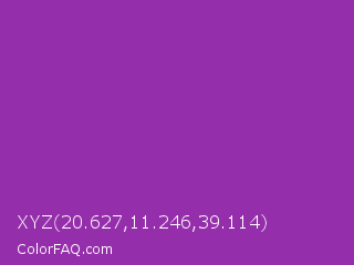 XYZ 20.627,11.246,39.114 Color Image