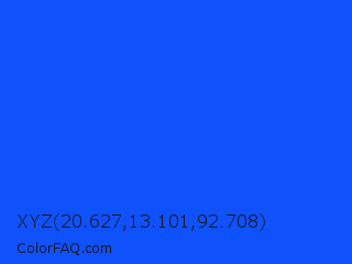 XYZ 20.627,13.101,92.708 Color Image