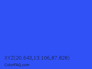 XYZ 20.643,13.106,87.828 Color Image