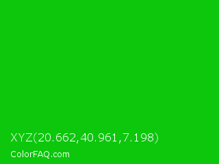 XYZ 20.662,40.961,7.198 Color Image