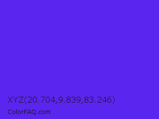 XYZ 20.704,9.839,83.246 Color Image
