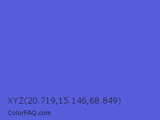 XYZ 20.719,15.146,68.849 Color Image