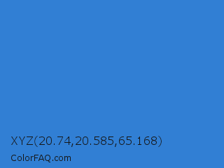 XYZ 20.74,20.585,65.168 Color Image
