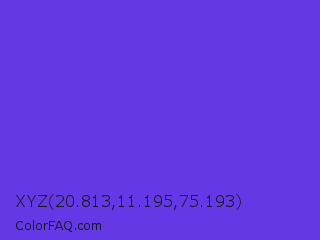 XYZ 20.813,11.195,75.193 Color Image