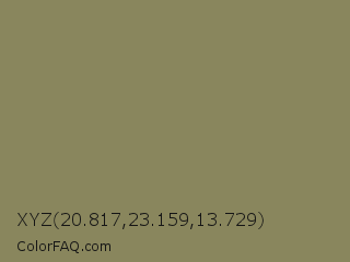 XYZ 20.817,23.159,13.729 Color Image