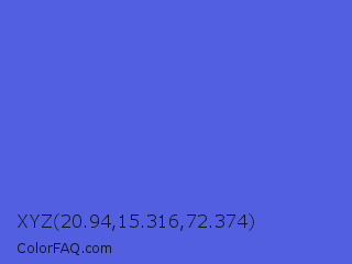 XYZ 20.94,15.316,72.374 Color Image