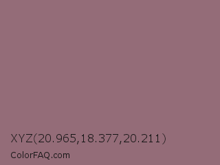 XYZ 20.965,18.377,20.211 Color Image