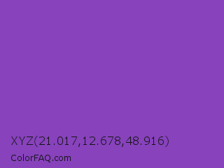 XYZ 21.017,12.678,48.916 Color Image