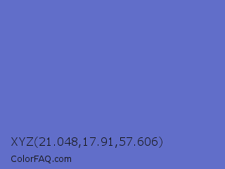 XYZ 21.048,17.91,57.606 Color Image