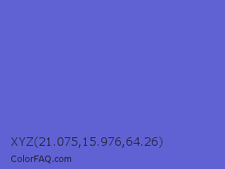 XYZ 21.075,15.976,64.26 Color Image