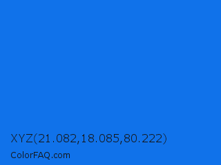 XYZ 21.082,18.085,80.222 Color Image