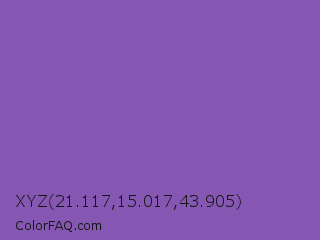 XYZ 21.117,15.017,43.905 Color Image
