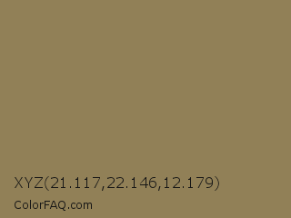 XYZ 21.117,22.146,12.179 Color Image
