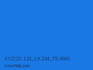 XYZ 21.121,19.241,75.999 Color Image