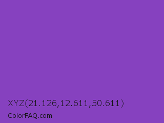 XYZ 21.126,12.611,50.611 Color Image