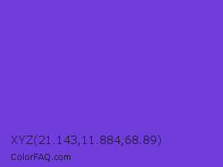 XYZ 21.143,11.884,68.89 Color Image
