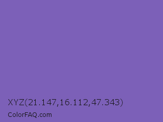 XYZ 21.147,16.112,47.343 Color Image