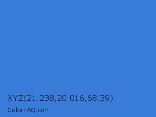 XYZ 21.238,20.016,68.39 Color Image