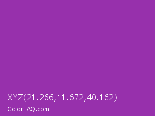 XYZ 21.266,11.672,40.162 Color Image