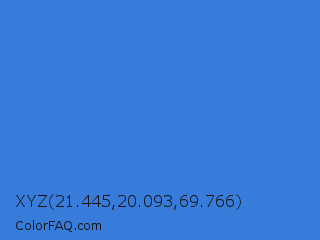 XYZ 21.445,20.093,69.766 Color Image