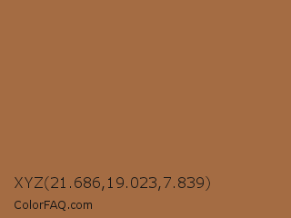XYZ 21.686,19.023,7.839 Color Image