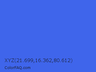 XYZ 21.699,16.362,80.612 Color Image