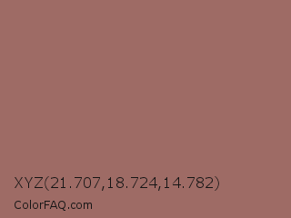 XYZ 21.707,18.724,14.782 Color Image