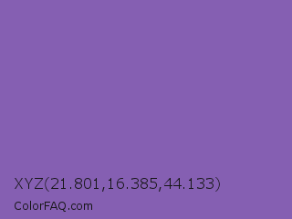 XYZ 21.801,16.385,44.133 Color Image