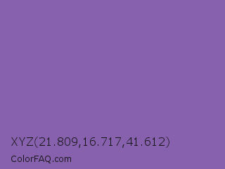 XYZ 21.809,16.717,41.612 Color Image