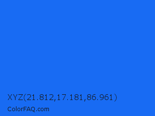 XYZ 21.812,17.181,86.961 Color Image