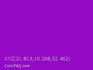 XYZ 21.813,10.268,52.462 Color Image